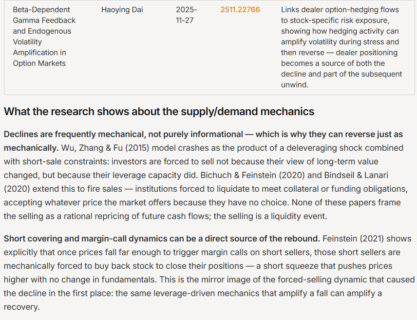 Research on supply/demand mechanics