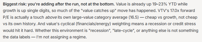 Biggest risk: you're adding after the run, not at the bottom.